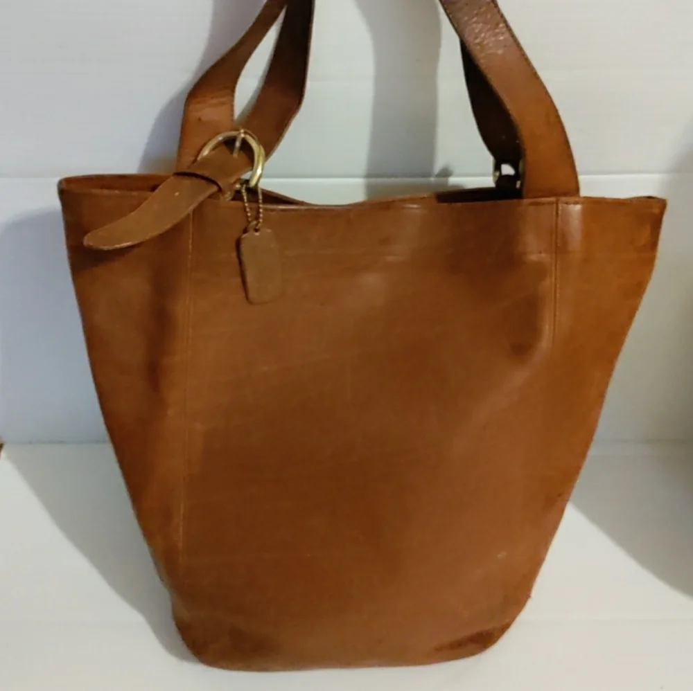 Vintage Coach XL Soho Carryall Weekender Shoulder Tote Bag 4082 British Tan